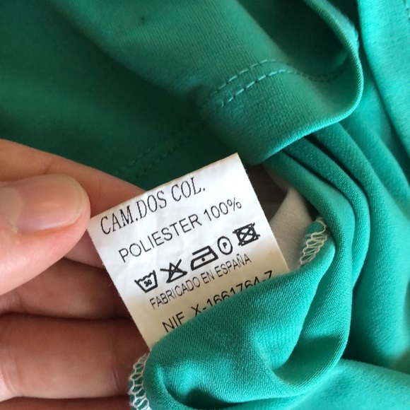 Green and White colour block tank - Picture 9 of 9